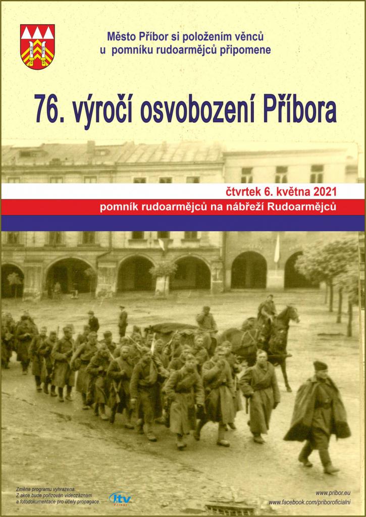 76. výročí osvobození Příbora - ZRUŠENO - KOPIE