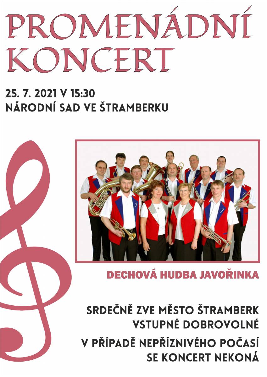 Promenádní koncert: Dechová hudba Javořinka