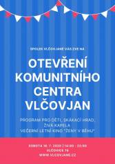 Slavnostní otevření Komunitního centra Vlčovjan